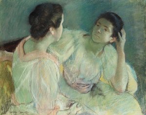 会話、1896年 作： Mary Cassatt