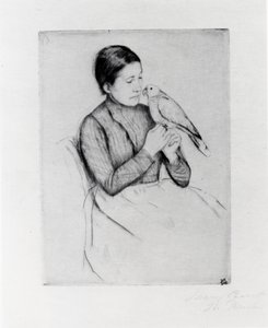 ザ・パロット 作： Mary Stevenson Cassatt
