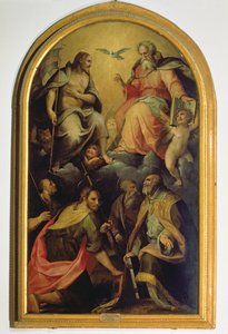 聖人との聖三位一体 作： Maso da San Friano