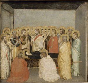 処女の死、1335年頃 作： Maso di Banco