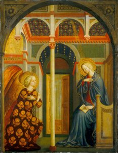 受胎告知」、1423-1424年頃。 作： Masolino da Panicale