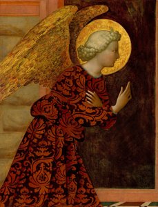 大天使ガブリエル、c。 1430年。 作： Masolino da Panicale