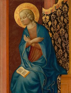 聖母受胎告知、c。 1430年。 作： Masolino da Panicale