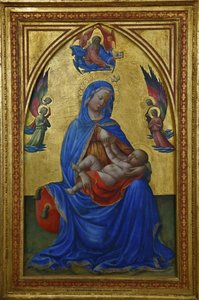 ヴァージンアンドチャイルド、1435年頃 作： Tommaso Masolino da Panicale
