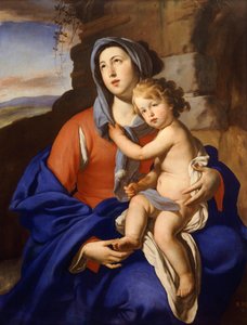 マッシモ・スタンツィオーネ作「聖母子像」（1585-1656年 作： Massimo Stanzione
