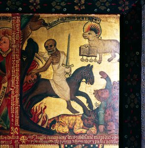 黙示録の第四の騎手 ローマ皇帝ドミティアヌス 14～15世紀 作： Master Bertram of Hamburg