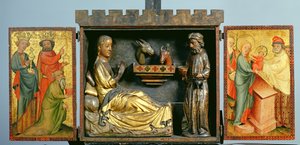収穫祭壇、c.1410（オークのテンペラ）（145254および145255も参照）
