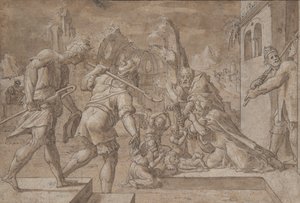 羊飼いの礼拝、約。 1549-50。 作： Master Of The Liechtenstein Adoration