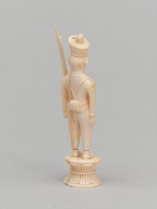 白いポーン、チェスの駒、インド、1820年頃 作： Master of Coetivy