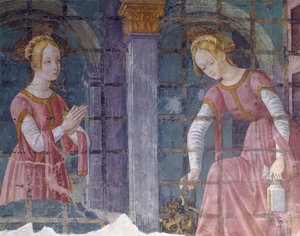 Italy, Piedmont Region, Alessandria province, fresco in chapel at Basilica of Santa Maria Assunta   1462518   ja       japanese Successfully Translated  Original: Titelblatt zu Richard F. Burton, "Bericht über meine Pilgerfahrt nach Medina und Mekka", Band