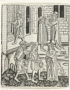 キリストはベセスダの盲人を癒す 作： Master of Delft (attributed to)