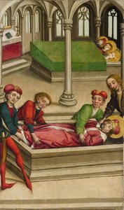 聖ヴァーツラフの埋葬、約。 1490-1500。 作： Master of Eggenburg