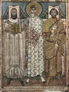 テッサロニキの聖ディミトリウスと寄贈者、6〜7世紀 作： Master of Hagios Demetrios