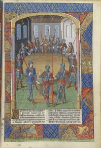 湖のランスロット。アーサー王と円卓の騎士、1494年。