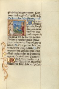 聖セバスチャン 作： Master of Jacques de Besançon