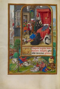 死の床のシーン 作： Master of James IV of Scotland