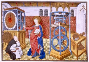 著者に節制の教訓を教える叡智、サピエンス、c1455。 作： Master of Jean Rolin II