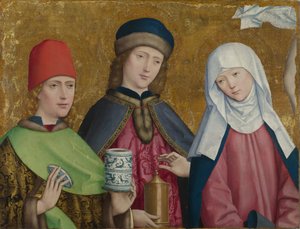 聖人コスマスとダミアンと処女リースボーン祭壇画、ca。 1470-1480