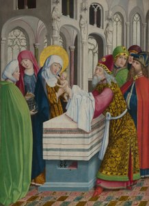 寺院でのプレゼンテーションリースボーンの祭壇画、ca。 1470-1480 作： Master of Liesborn