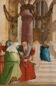 "最も聖なるテオトコスの神殿への入場" プルカウの巨匠による絵画（活動時期：1505年～1520年） 1509年～1510年 ベオグラード、王宮