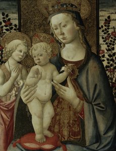 1460年頃、聖ヨハネと聖母子