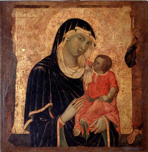 子供を連れた聖母（絵画、1350年頃 作： Master of Santa Maria di Castello