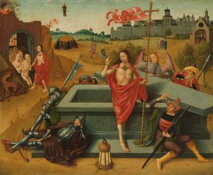 Ressurreição de Cristo, c. 1485-1500 (óleo sobre painel) 作： Master of the Amsterdam Death of the Virgin