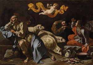 羊飼いへの受胎告知 作： Master of the Annunciation to the Shepherds