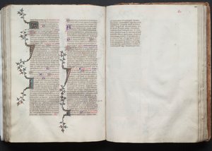 ゴータ・ミサールFol.102r、テキスト、1375年頃。 作： Master of the Boqueteaux