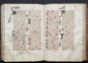 ゴータ・ミサールFol.109r、テキスト、1375年頃。