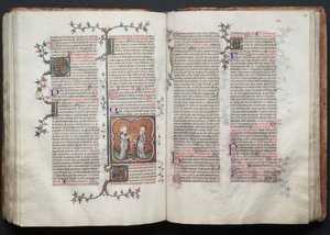 ゴタ・ミサ典礼書  フォル。114v 聖ペトロとパウロ 作： Master of the Boqueteaux