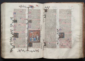 ゴータ・ミサールFol.119v『聖母の戴冠式』1375年頃。 作： Master of the Boqueteaux