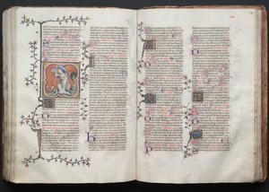 ゴータ・ミサールFol.124v、「大天使ミカエル」、1375年頃。