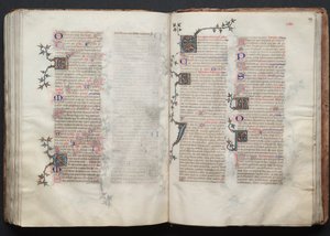 ゴータ・ミサールFol.129r、テキスト、1375年頃。 作： Master of the Boqueteaux