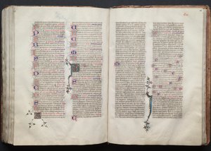 ゴータ・ミサールFol.136r、テキスト、1375年頃。 作： Master of the Boqueteaux