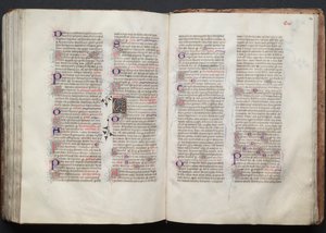 ゴータ・ミサールFol.139v、テキスト、1375年頃。 作： Master of the Boqueteaux