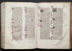 ゴータ・ミサールFol.144r、テキスト、1375年頃。 作： Master of the Boqueteaux