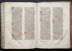 ゴータ・ミサールFol.152r、テキスト、1375年頃。 作： Master of the Boqueteaux