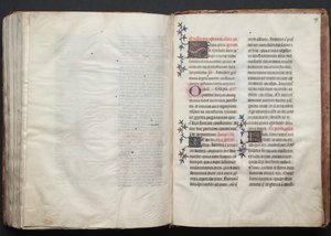 ゴータ・ミサールFol.159r、テキスト、1375年頃。 作： Master of the Boqueteaux
