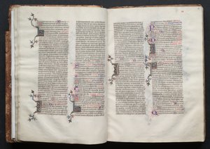 ゴータ・ミサールFol.26r、テキスト、1375年頃。 作： Master of the Boqueteaux
