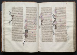 ゴータ・ミサールFol.33r、テキスト、1375年頃。 作： Master of the Boqueteaux