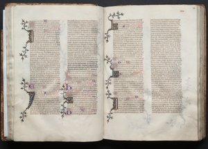 ゴータ・ミサールFol.38r、テキスト、1375年頃。 作： Master of the Boqueteaux