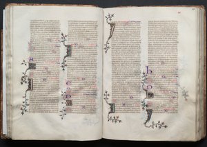 ゴータ・ミサールFol.41r、テキスト、1375年頃。 作： Master of the Boqueteaux