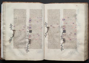 ゴータ・ミサールFol.41v、テキスト、1375年頃。 作： Master of the Boqueteaux