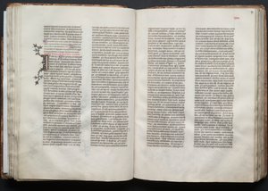 ゴータ・ミサールFol.46v、テキスト、1375年頃。 作： Master of the Boqueteaux