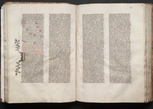 ゴータ・ミサールFol.51v、テキスト、1375年頃。 作： Master of the Boqueteaux
