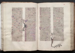 ゴータ・ミサールFol.54r、テキスト、1375年頃。 作： Master of the Boqueteaux