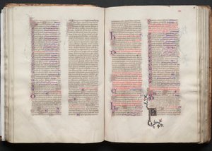 ゴータ・ミサールFol.56r、テキスト、1375年頃。 作： Master of the Boqueteaux