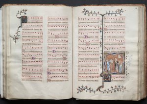 ゴータ・ミサールFol.60v、テキスト、1375年頃。