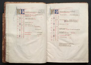 ゴータ・ミサールFol.6r、テキスト、1375年頃。 作： Master of the Boqueteaux